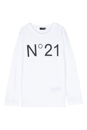 tshirt in cotone bianco N°21 KIDS | N21808N01530N100